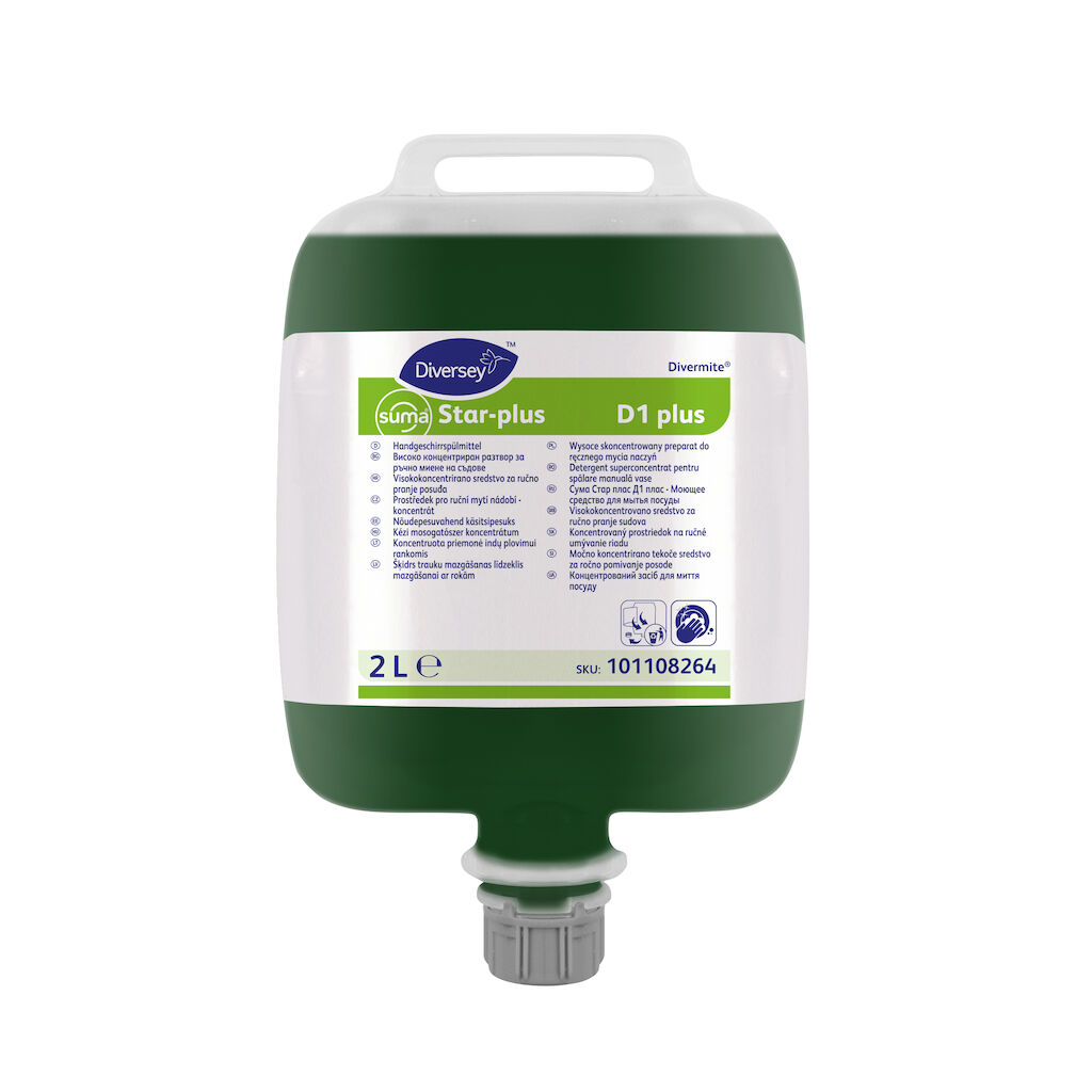 Suma Star-plus D1 3x2L - Kézi mosogatószer szuperkoncentrátum Divermite adagolóhoz
